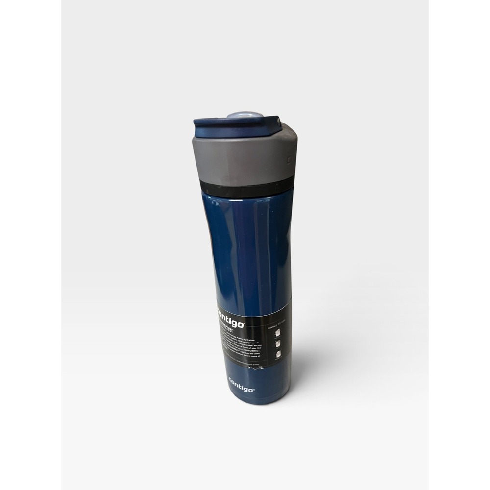 Contigo Ashland Chill 2.0 Stainless Steel Water Bottle AUTOSPOUT Lid Blue 24 oz.